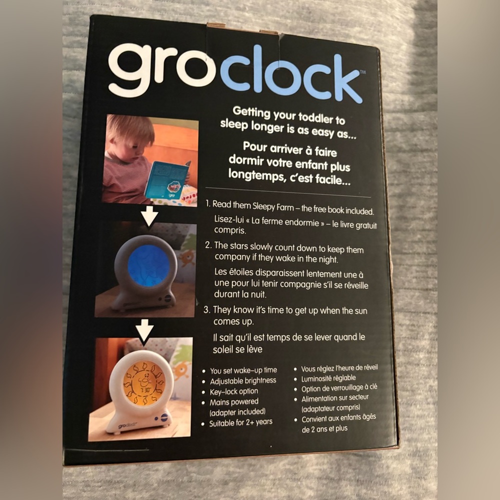 Groclock Sleep Trainer with Blue Star Design - Picture 2 of 5